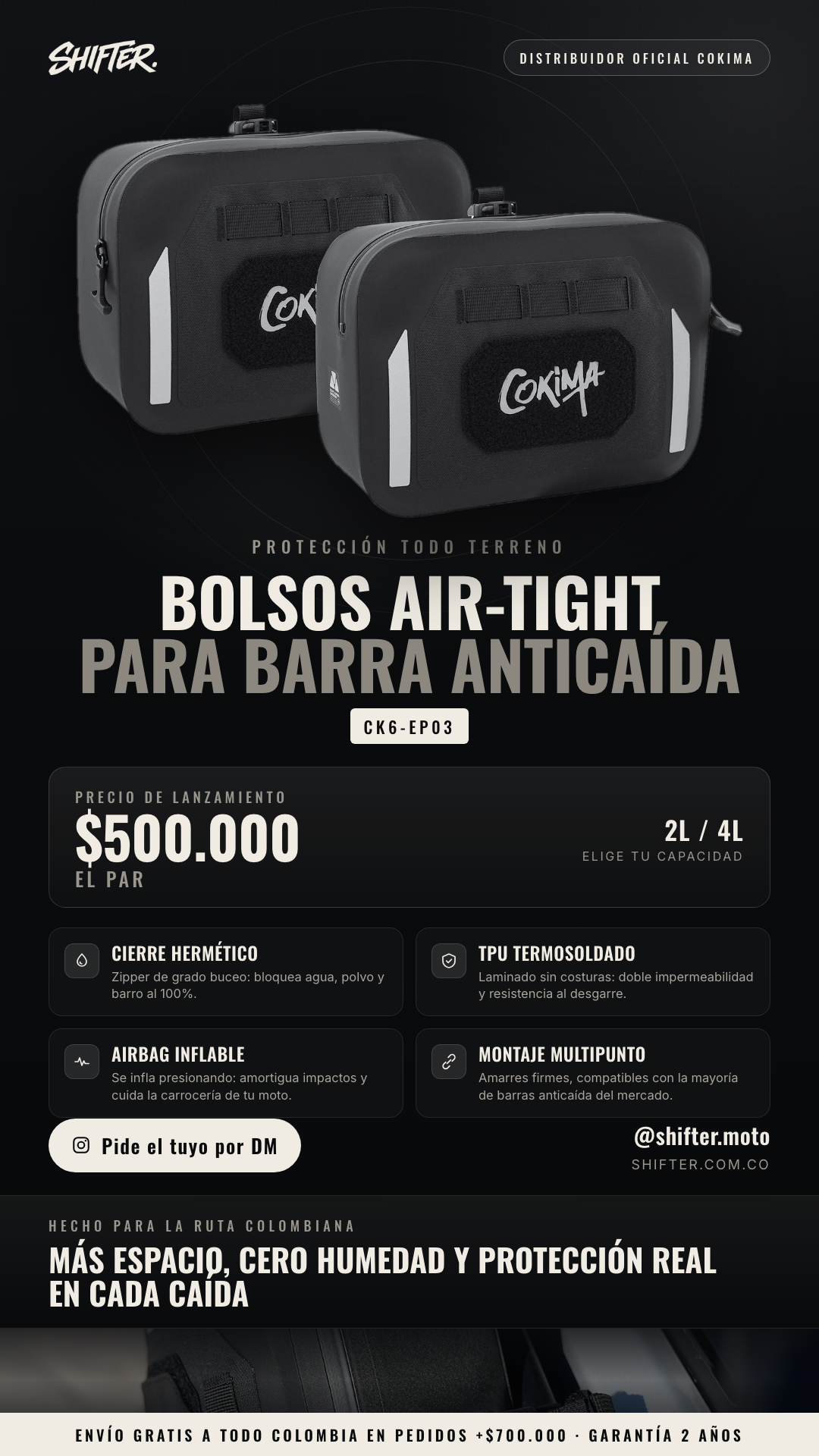 Crashbags inflables Cokima