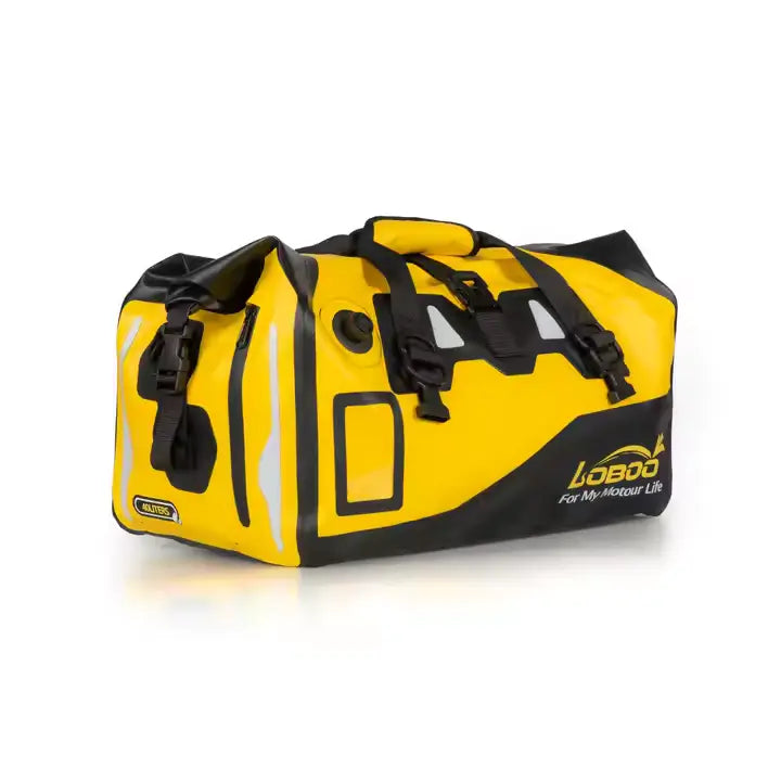 Maleta Trasera Impermeable Drybag para Moto Trail LOBOO 40L – Compatible con BMW GS, KTM, Royal Enfield, y más
