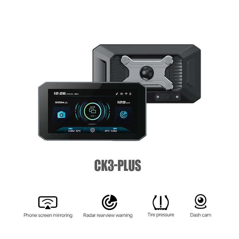 Pantalla 5.5" CarPlay y Android Auto para Motos con cámaras - Universal - Compatible con BMW GS, KTM, Royal Enfield, y más