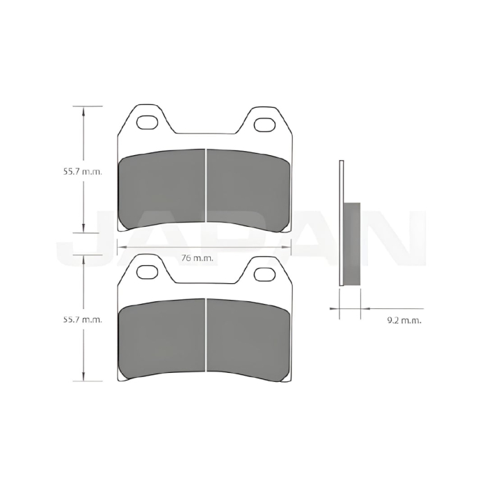 Pastillas de freno para KTM 1190 / BMW R1200R nine T / CFMoto 800 MT / CFMoto 450 MT - Delanteras