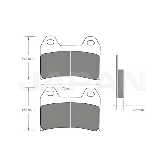 Pastillas de freno para KTM 1190 / BMW R1200R nine T / CFMoto 800 MT / CFMoto 450 MT - Delanteras